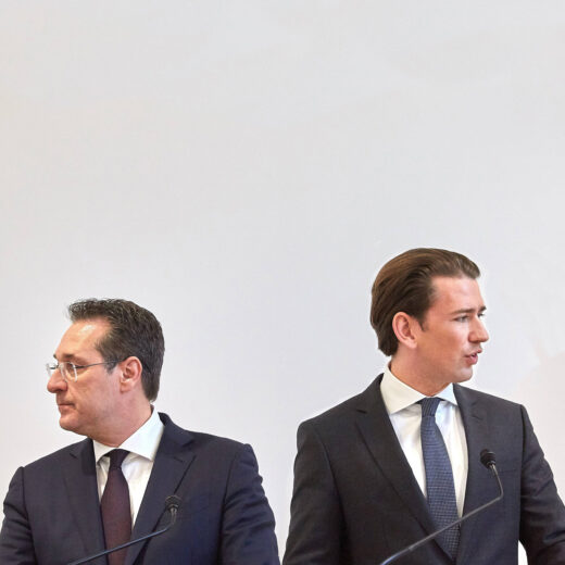 In het steeds rechtsere Oostenrijk heeft de vicekanselier het al over ‘omvolking’