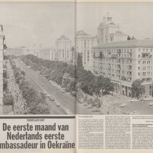 De eerste maand van Nederlands eerste ambassadeur in Oekraïne