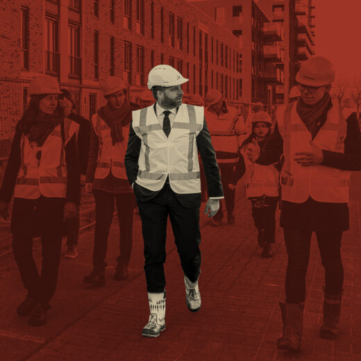Ook al gaan de woonplannen van Hugo de Jonge niet van een leien dakje, hij zet onvermoeibaar door