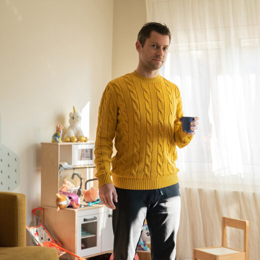 Deze vader vindt dat mannen meer tijd met hun kinderen moeten doorbrengen: ‘Ik denk dat zorgen cool is’